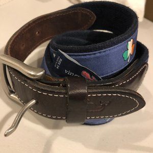Mens Vineyard Vines Belt - Shamrocks Size 34